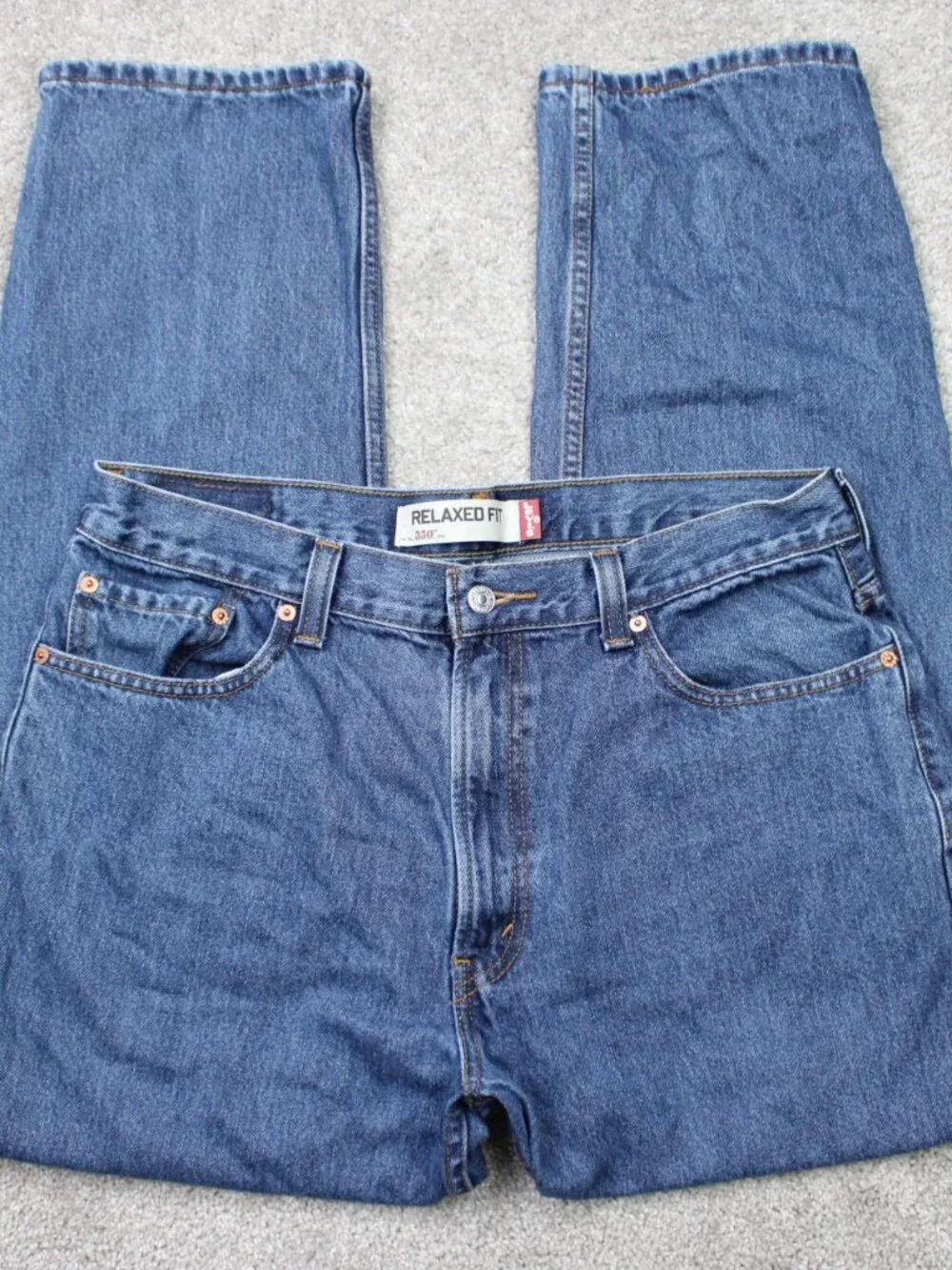 Levi's 550 Jeans Mens 36x30 Blue Relaxed Fit 100% Cotton 5-Pocket Denim Y2K